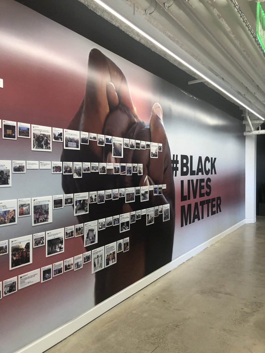 Day 5 and this is officially the coolest place I’ve ever worked! #LoveWhereYouWork #RIPMikeBrown #BLM