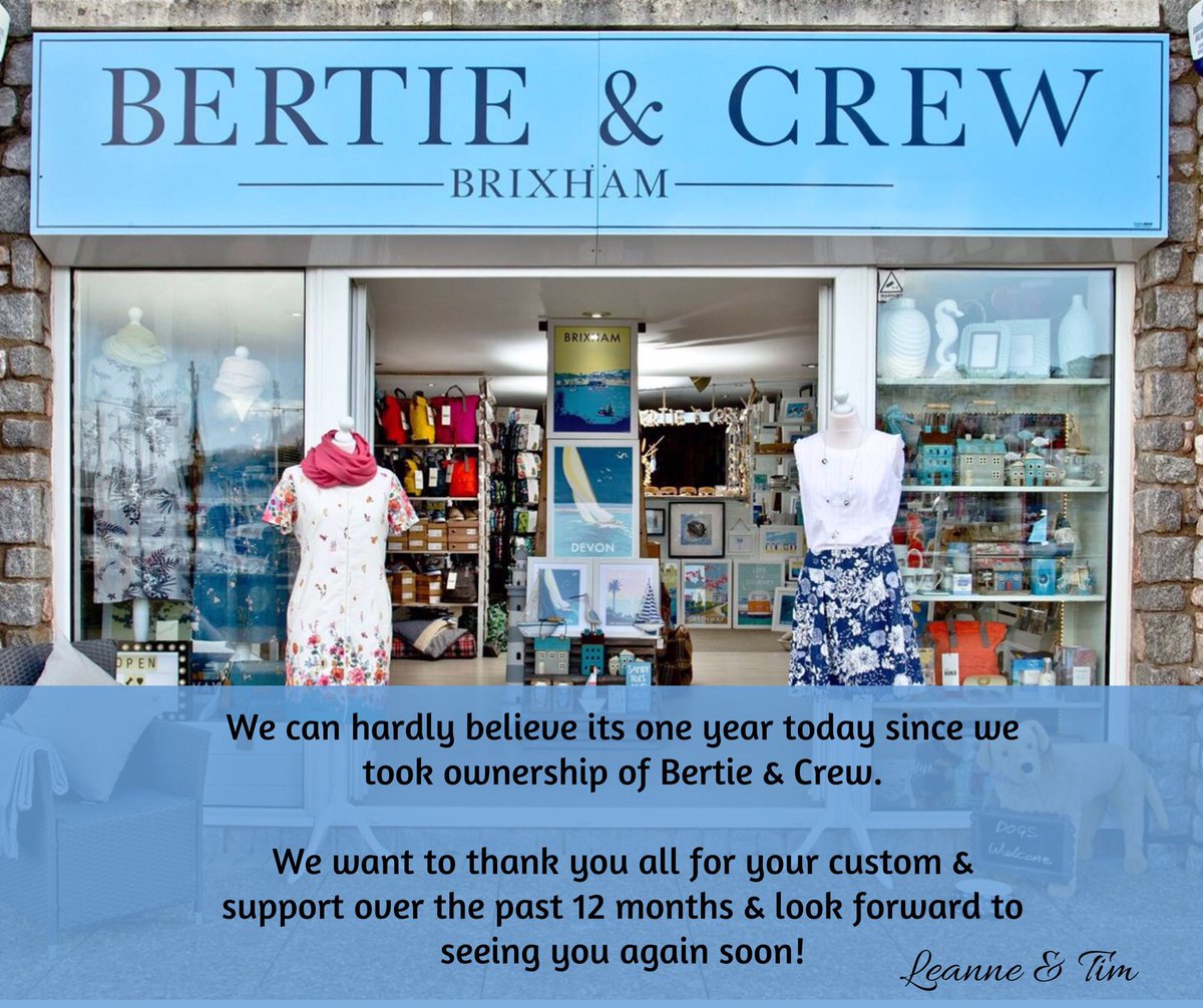 What a great day despite the weather! We’re celebrating 12 months since we took ownership of our fabulous shop &amp; we’ve loved every minute!