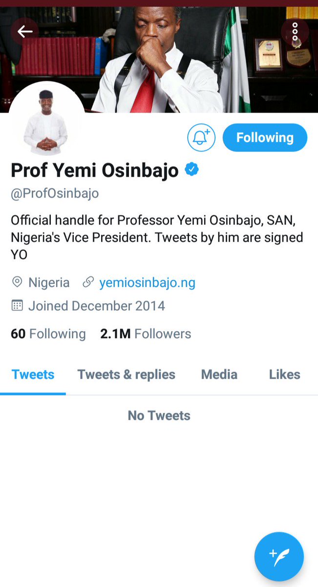 NgoziChukwuKaV's tweet photo. Well done Nigerians... You have  succeeded in chasing at @ProfOsinbajo from here... 
Since the man cannot just share his trader money in peace anymore... 

#BringBackOurVP https://t.co/t91DrrmjWE