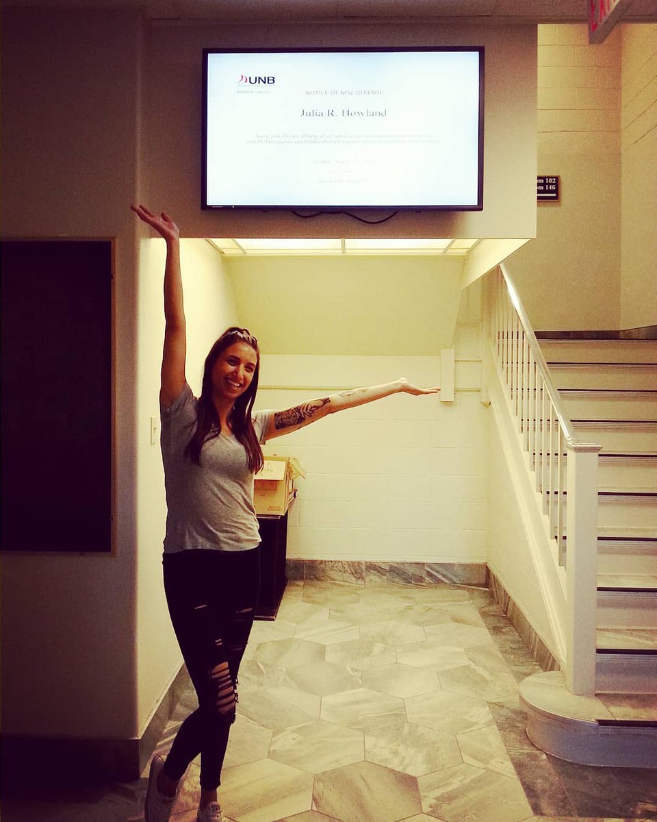 thislabmayfly's tweet photo. More exciting news: @mayfly_gal, Julia Howland, will be defending her master's thesis next week on Tuesday, August 13th at 10am. We were feeling nostalgic, hence our earlier tweet!

You can learn about Julia&amp;her work here: https://t.co/yCQBsB8qxb 
#SciTwitter #Ecology #GradSchool https://t.co/ewQK6X8JN8