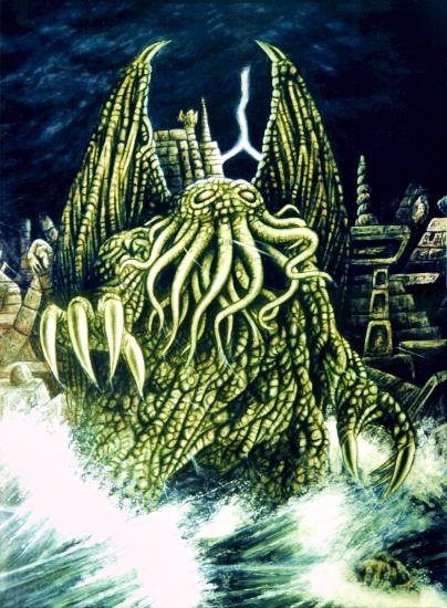 Elder god Cthulhu, possibly by Wikipedia User:BenduKiwi.