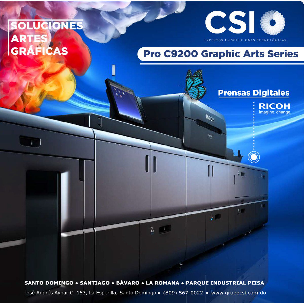 CSI_dom's tweet photo. Ricoh Pro C 9200. Una solución para satisfacer las necesidades de los entornos de producción más exigentes. Logre sus objetivos digitales más rápido y con mejor innovación. 

#GrupoCSI https://t.co/bfYzkoR7gE