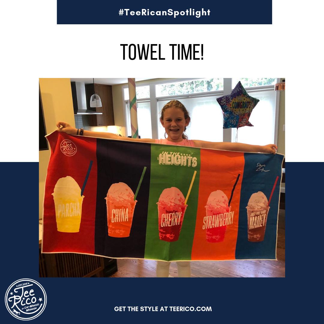 TeeRico_LinMan's tweet photo. #SuperModelLevelUnlocked
You know what time it is!
It's towel time!
Our latest #TeeRicanSpotlight is here.
Snatch up a towel before summer is gone!
👉🏼 https://t.co/9cEnUZdcHl
@Lin_Manuel https://t.co/V4cWqwHgmC