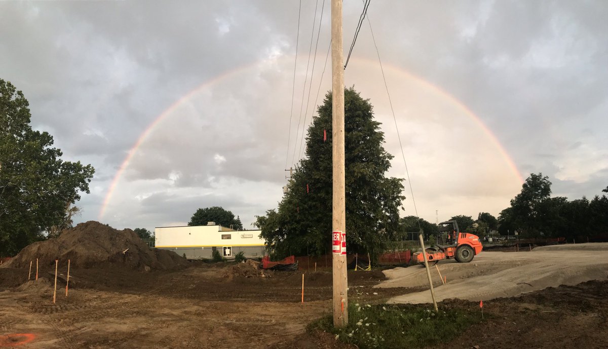 AveiroConstruct's tweet photo. You cannot have the rainbow without the storm 🌈. #construction #supportlocal #rainbowafterthestorm #cannotstopus #constructionsite #youthopportunities https://t.co/5AoVi0yQ7m