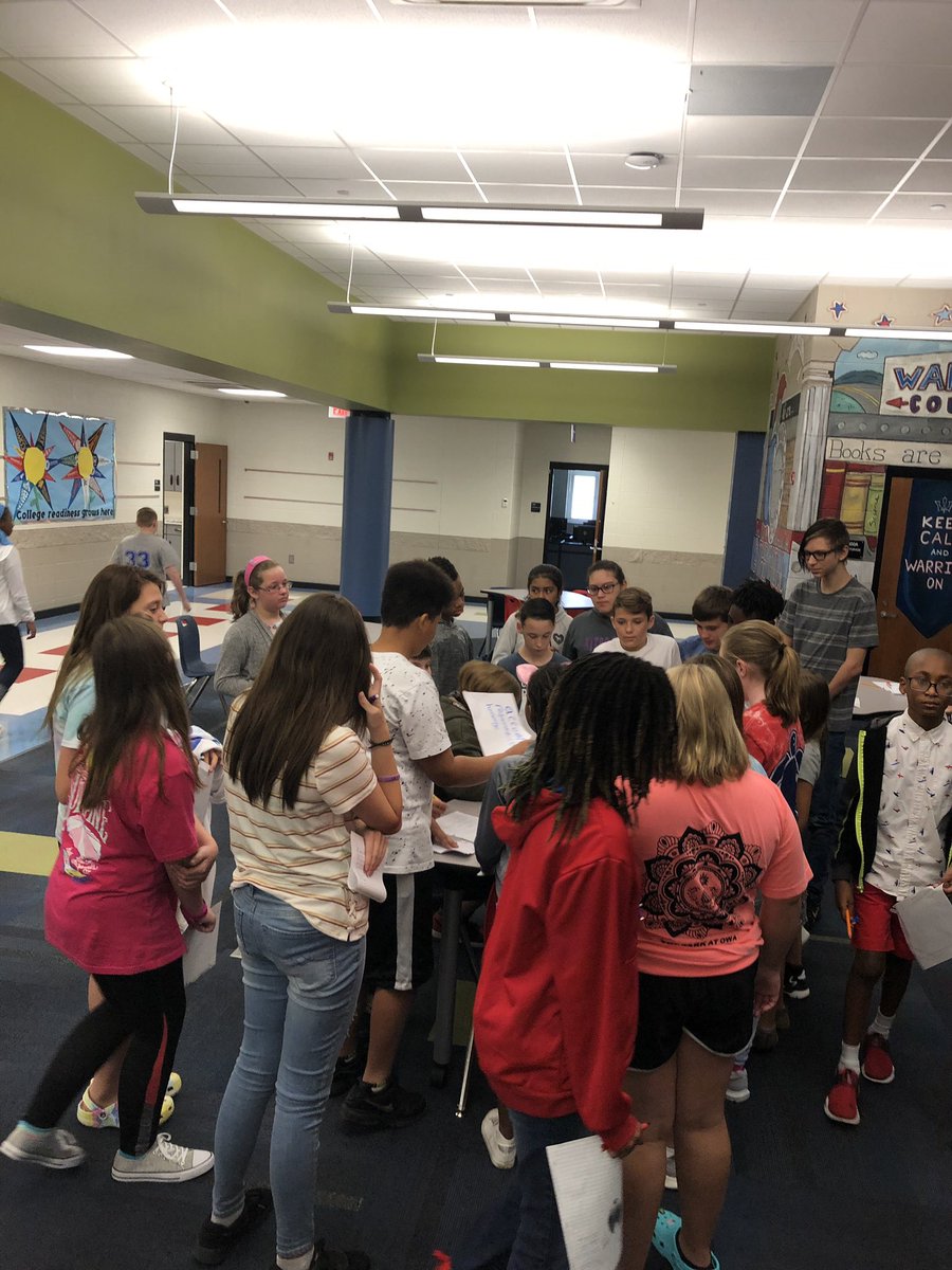 SassyVClass's tweet photo. Great discussions today! Students created class expectations and had in-depth convos over an anticipation guide for The Giver 🙌🏼#WarriorWIT #IgniteExcellenceMCSS #middleschool https://t.co/mqxIcV07b2