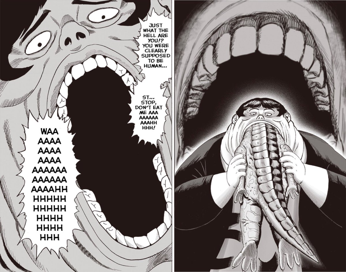 Featured image of post One Punch Man Pig God Vs Gums Gums sneaks up behind him with his mouth open