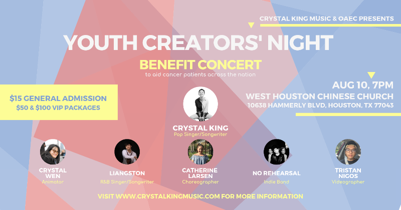 CrystalKingSing's tweet photo. Youth Creators' Night Benefit Concert 😍 - https://t.co/Yuc9jbaB0n https://t.co/Kp4AvXNKGA