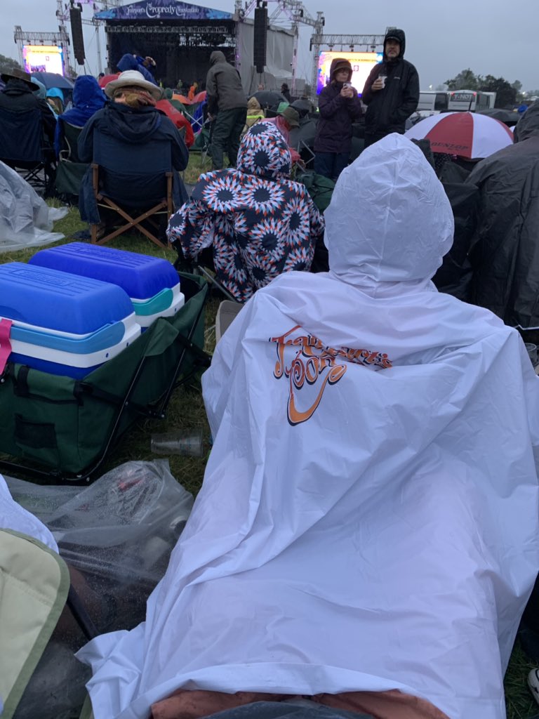Freeloading off my mother since 1989... dry legs though #cropredy2019