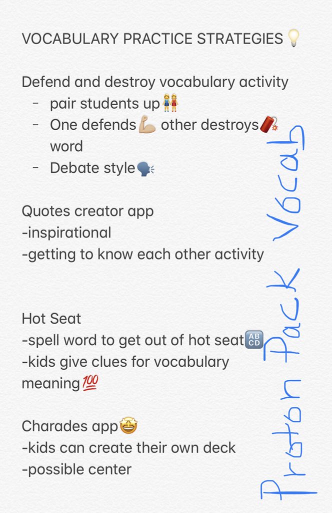 MsGarciaS1's tweet photo. Great ideas for vocabulary practice❤️ #TECHnovate19 #TECHBUSTERS @dloera77 @ValdezPaolaaa https://t.co/FTA85iHVqi