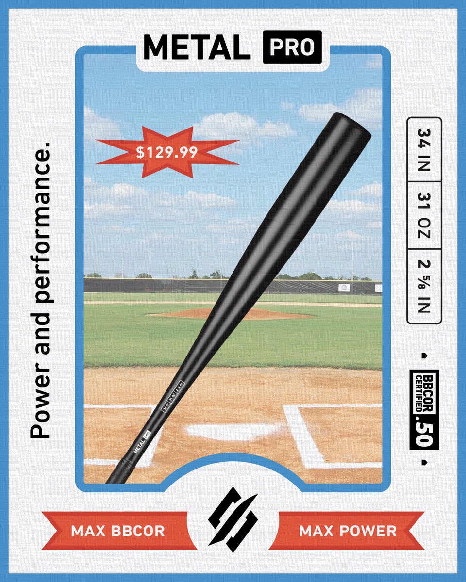 StringKing's tweet photo. Metal Pro rookie card. A true collector’s item.
#StringKingBaseball #SKBaseball
#MaxBBCOR #MaxPower
#SKMetalProBBCOR #BBCORBats
#ConsistencyIsKing https://t.co/ZTPPXbS4sl