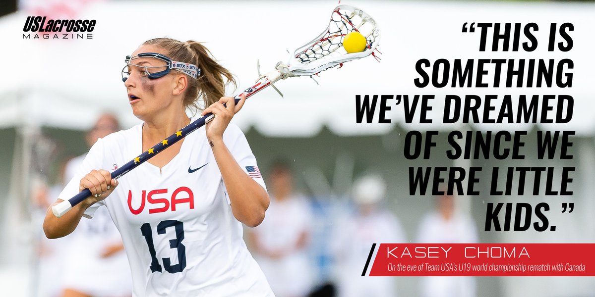 USA Lacrosse Magazine (@usalacrossemag) on Twitter photo The atmosphere promises to be electric β‘ Saturday when @USAWLax meets host <a href="/CanadaLacrosse/">Team Canada Lacrosse</a> in the @2019u19wclax championship game π
PREVIEW: laxmag.us/2YRofH3 The atmosphere promises to be electric β‘ Saturday when @USAWLax meets host <a href="/CanadaLacrosse/">Team Canada Lacrosse</a> in the @2019u19wclax championship game π
PREVIEW: laxmag.us/2YRofH3
