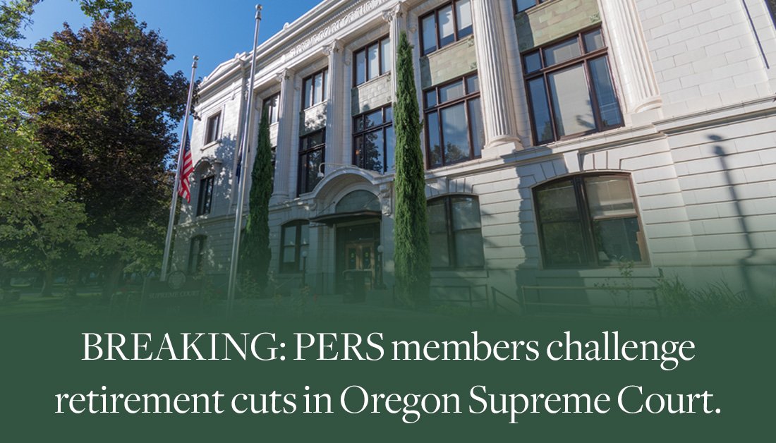 9 PERS members from across the state filed suit today after learning SB 1049 cuts their individual account programs between 5 and 14%. They've kept up their end of the bargain. The state should, too. #orpol #orleg Press release: bit.ly/2YSUSUL