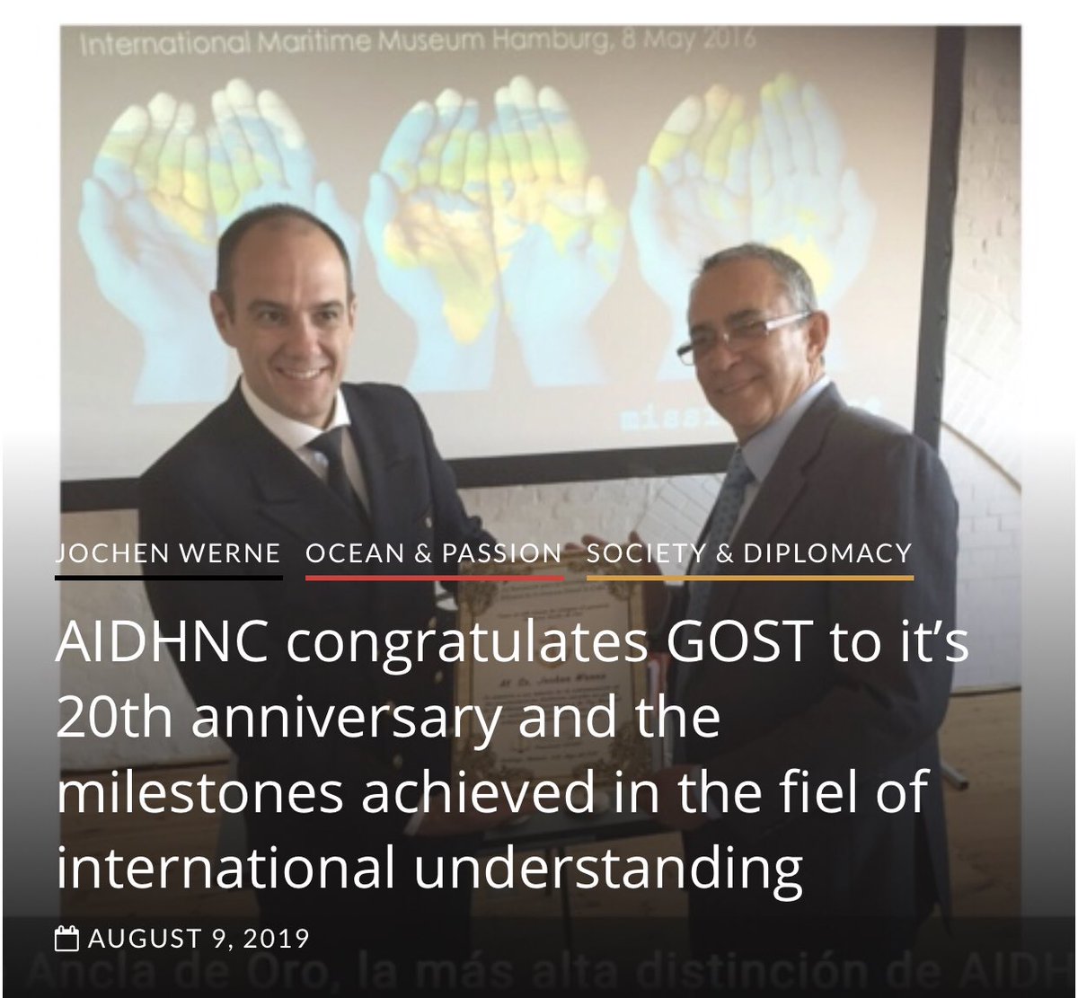 WerneJochen's tweet photo. International Understanding: Today we’ve been honoured by a message from the ASOCIACIÓN PARA LA INVESTIGACIÓN Y DIFUCIÓN DE LA HISTORIA NAVAL DE CUBA @cubanheritage. Together we reached goals far beyond the boundaries often faced by national politics  https://t.co/TxSVeCL7M7 https://t.co/HMTDOEU3SV