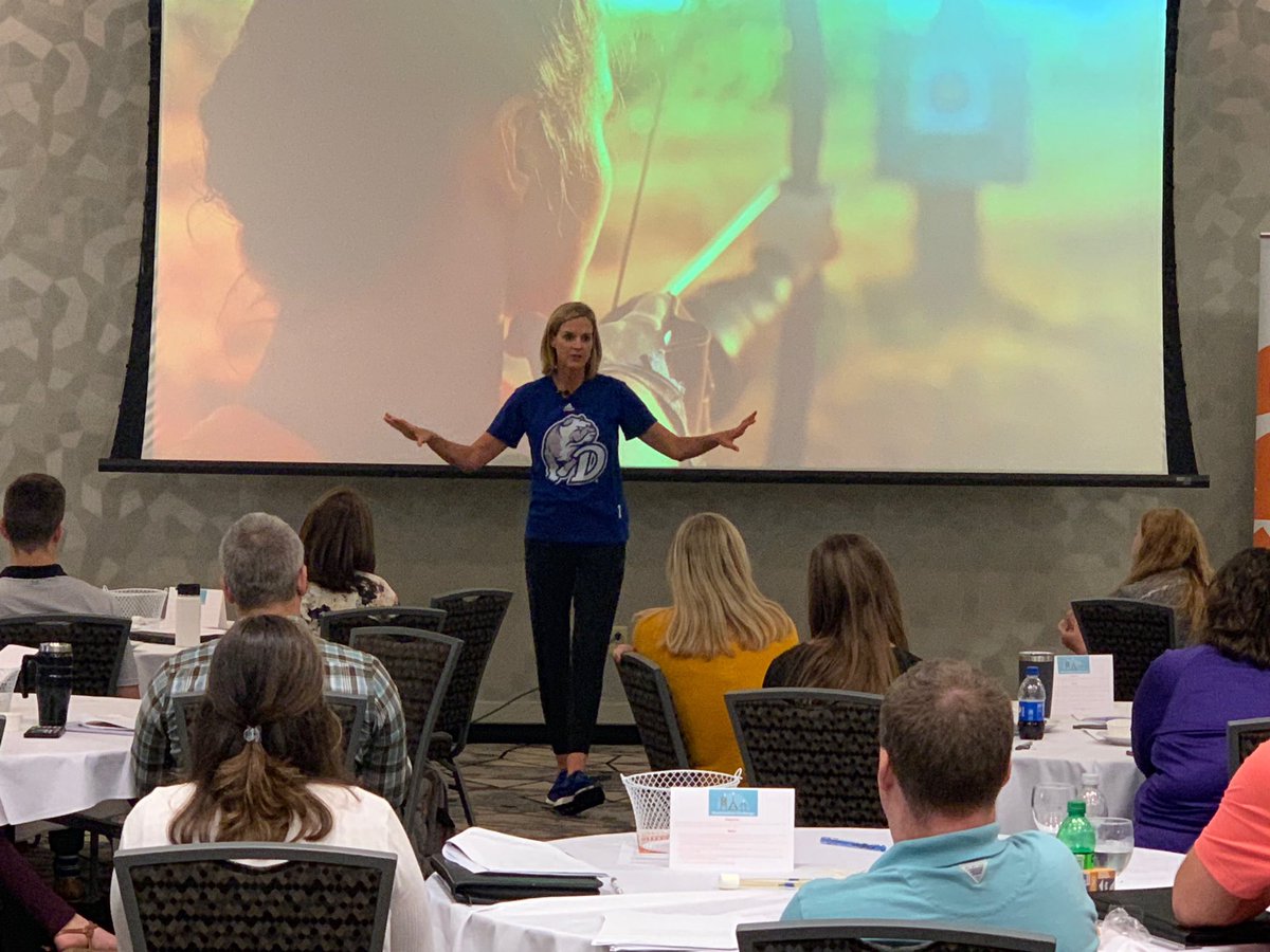 KayTShields's tweet photo. “Positivity is about seeing someone’s light and helping them shine it brighter.” Great words of wisdom from ⁦@DrakeCoachJB⁩ at the Emerging Leaders Conference #IowaCPAs https://t.co/T4pRPvw85U