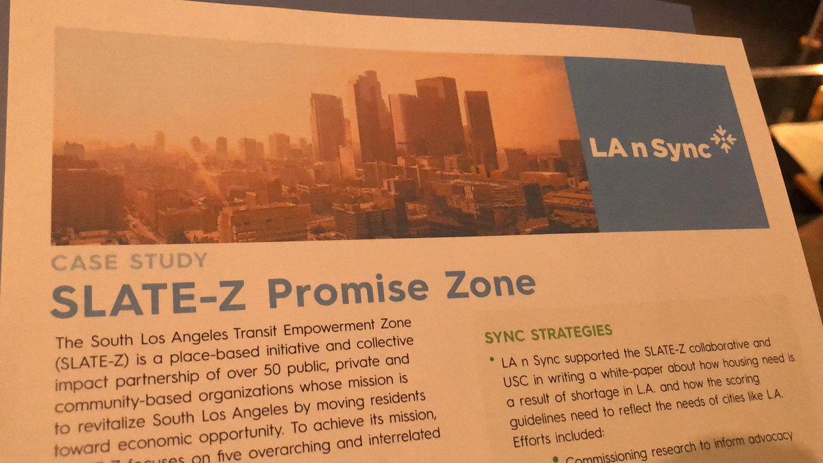 MoveLATransit's tweet photo. Shout out to our partners at @LA_SlateZ whose designation highlight how different LA is, especially on housing. Our low vacancy rate has resulted in high housing costs that is driving poverty + homelessness (which isn’t always the case in the rest of the country). #LAnSync2019 https://t.co/QxfCLXGo5Z