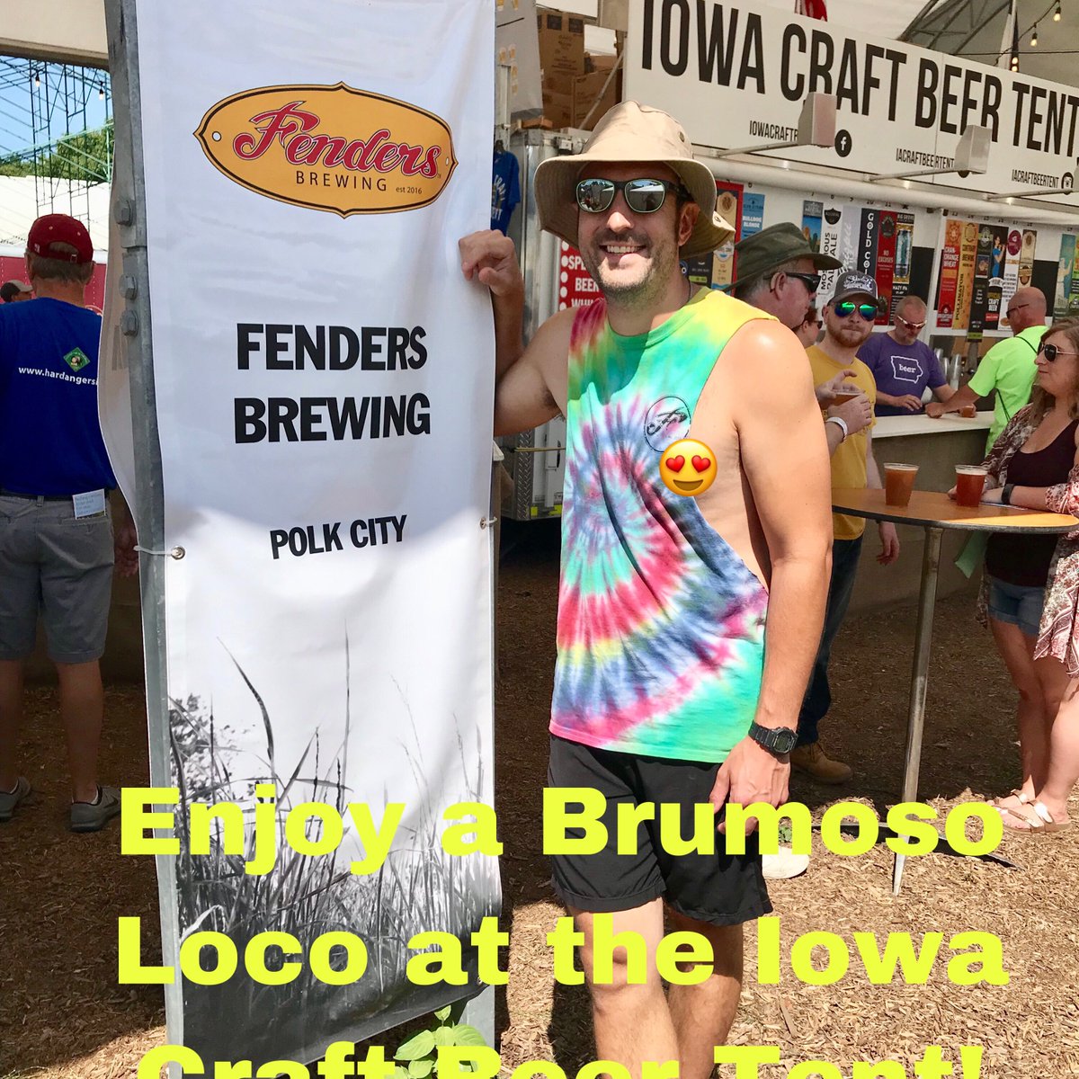 fendersbrewing's tweet photo. Check out Brumoso Loco at the #IowaStateFair under the #ICBT! Not at the fair? Come try it and the eleven other beers on tap at our taproom in #PolkCityIA! #FairWeather #EnjoyYourStateFair #BrewedInIowa #GetLoco https://t.co/A1BXsnmaJ1