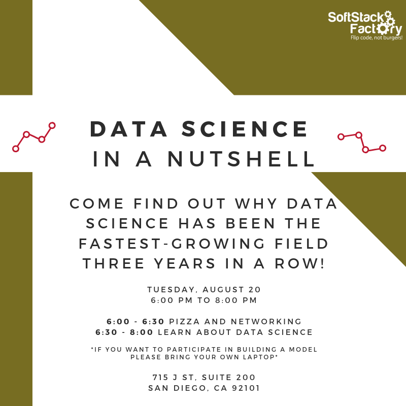 SoftStack's tweet photo. Come to our next event and find out why data science has been the fastest-growing field three years in a row!
More information and RSVP at https://t.co/nsUkhQq7KA
#datascience #machinelearning #python #numpy #pandas #matplob #dataengineering #exploratoryanalysis #datamodeling https://t.co/rOEIKoBbHf
