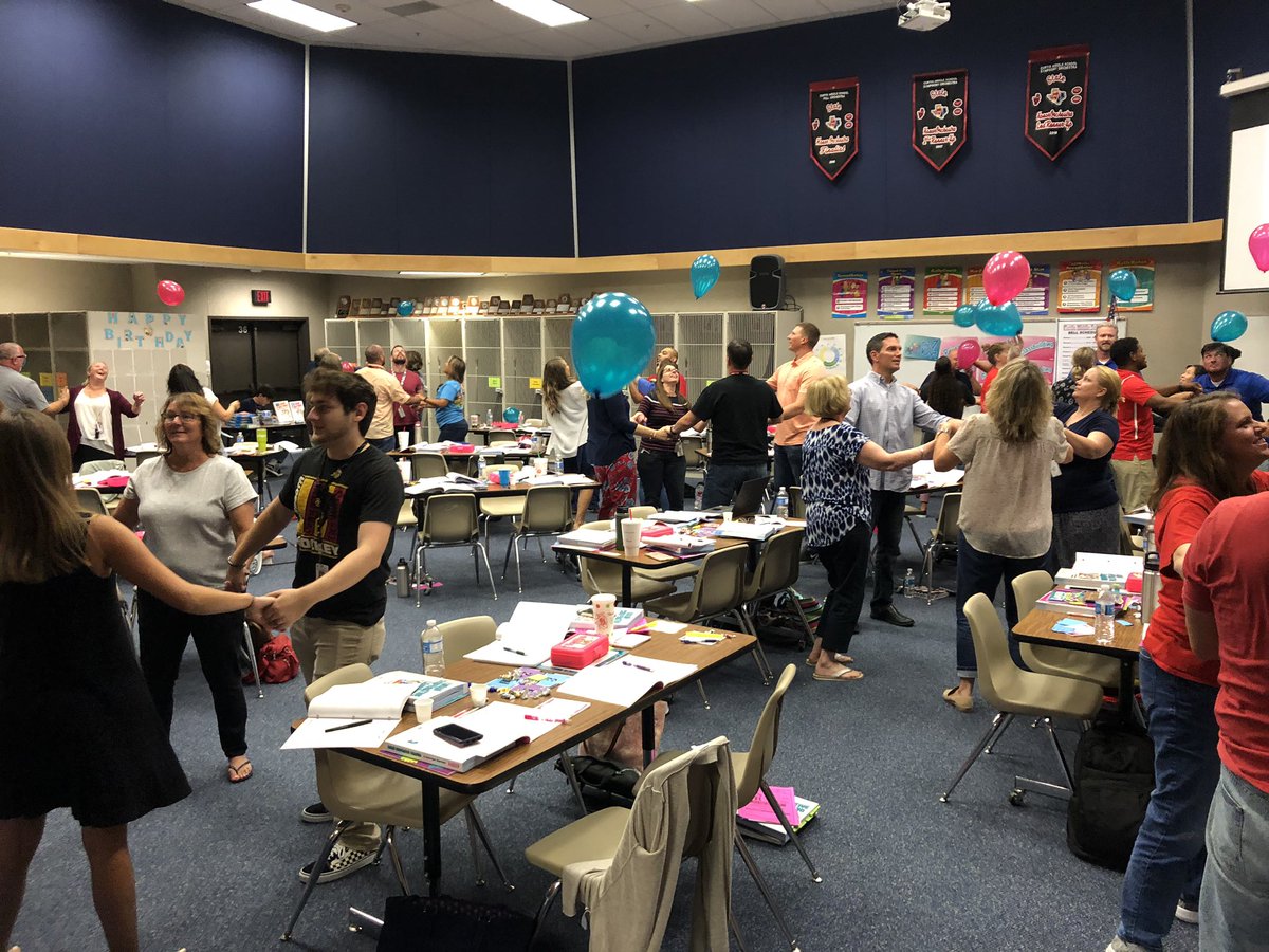 Amazing Allen teachers enjoying learning about cooperative learning and brain breaks with Kagan :) #allenlearns