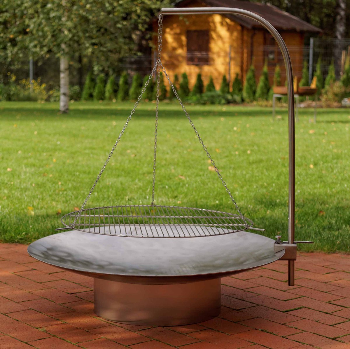 When a stunning fire pit transforms into a stylish barbecue... #firepit #GardenParty #stainlesssteelfirepit #bbqfirepit

Available now: arpestudio.co.uk/product/stainl…