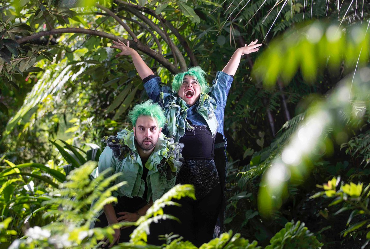 The cast of Parakeet <a href="/boundlessabound/">Boundless Theatre</a> during a visit to <a href="/TheBotanics/">Royal Botanic Garden Edinburgh</a> : #ParakeetLive : <a href="/Summerhallery/">Summerhall</a> : <a href="/edfringe/">Edinburgh Festival Fringe</a> : <a href="/storytellingPR/">Storytelling PR</a> : @paimages : #edinburgh #festival #theatre