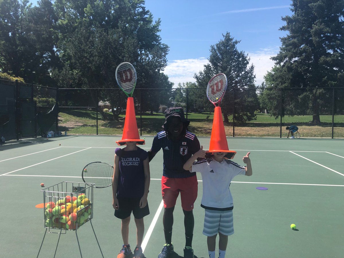 HighAltitude10s's tweet photo. Lots of silliness at camp this week! 🤪

Can you believe that next week is the LAST week of Summer Camp?? Come have fun with Coach John before he heads back to college! Register here:
https://t.co/B9KkossqJg https://t.co/qslMq3rdBh