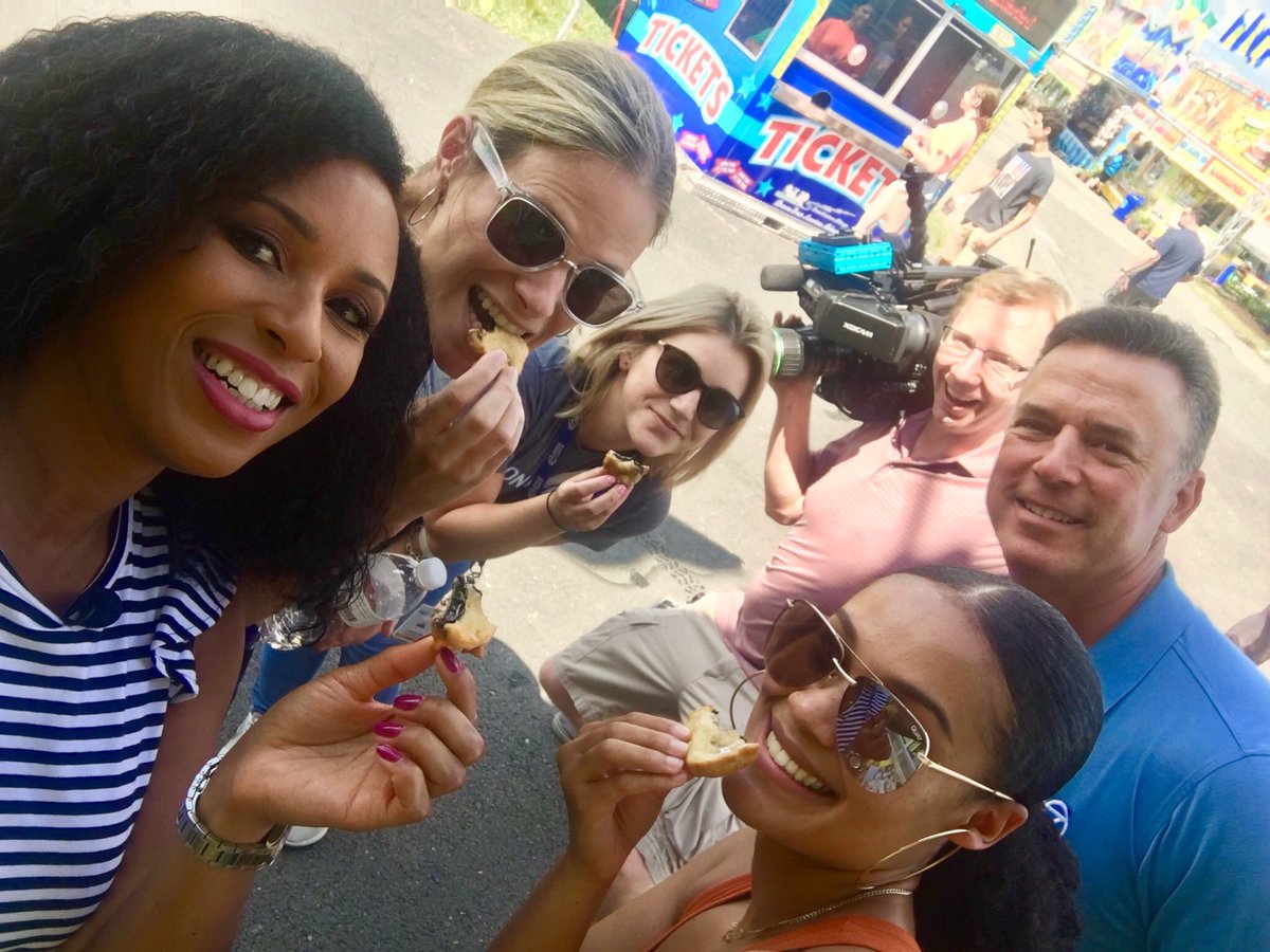 Michelle7News's tweet photo. Can you say Fried Oreo?! #MoCoFair  We are taking the show on the road at 4,5,6 Join us @EliasABC7 @ABC7Becca @Cpatrickis https://t.co/D4qqf4T7BT