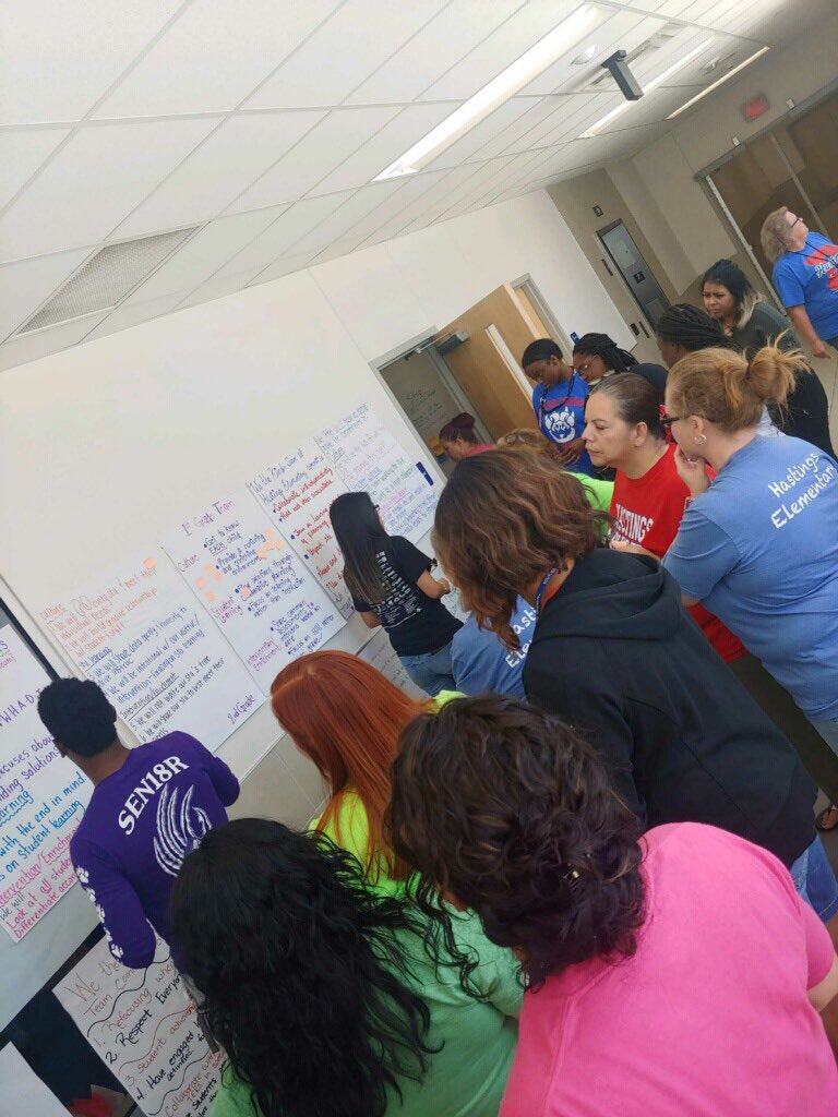 HastingsES's tweet image. Hastings teachers in PLC Professional Development prepping for student success!! #CollectiveCommitments