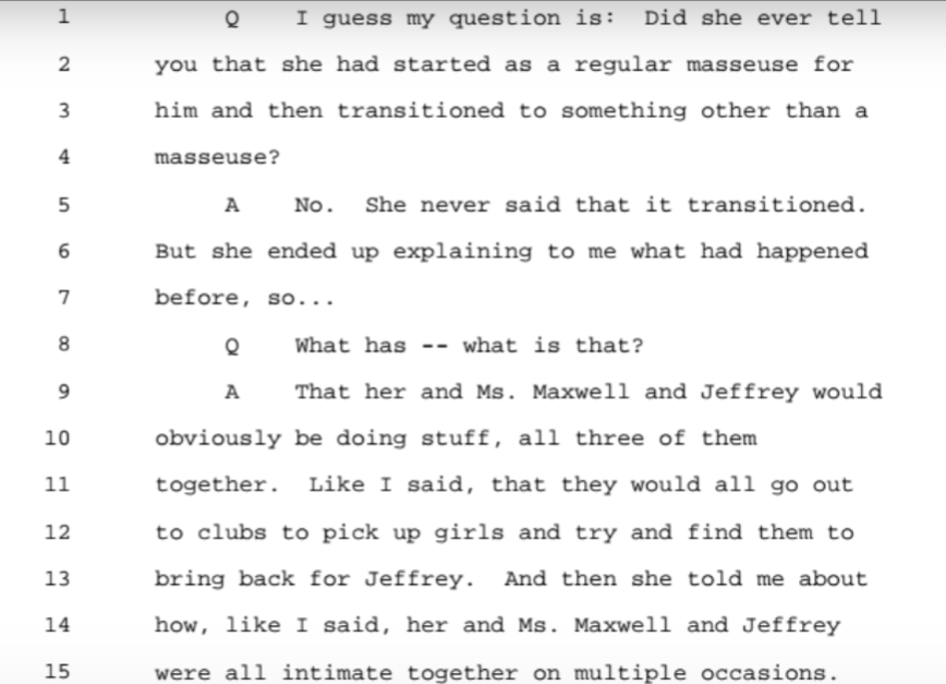 Tony Figueroa, another boyfriend up next...Talks about what Giuffre told him about the relationship between Epstein/Maxwell and her.