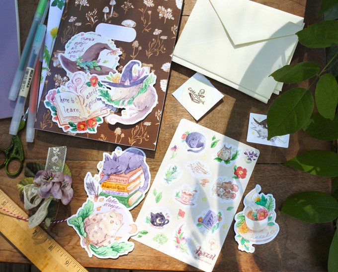 BunTeaComic's tweet photo. Take a look at the awesome swag you backers got from backing Hazel on Kickstarter last year! They'll be giving out similar rewards this year too! 

https://t.co/RQ01CTPZy5 https://t.co/prTMjK5rI4