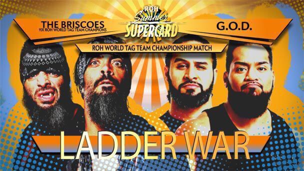 ringofhonor's tweet photo. #LADDERWAR ROH #SUMMERSUPERCARD IN TORONTO TONIGHT! BLOOD WILL BE SHED WHEN THE BRISCOES AND G.O.D. GO TO WAR!
๐ https://t.co/VRmHEBbjzF
#SUMMERSUPERCARD STREAMING LIVE FOR #HONORCLUB! https://t.co/KrfEyQvw2Y OR DOWNLOAD THE #ROHAPP ๐ฑ https://t.co/jxOWeNWW4w