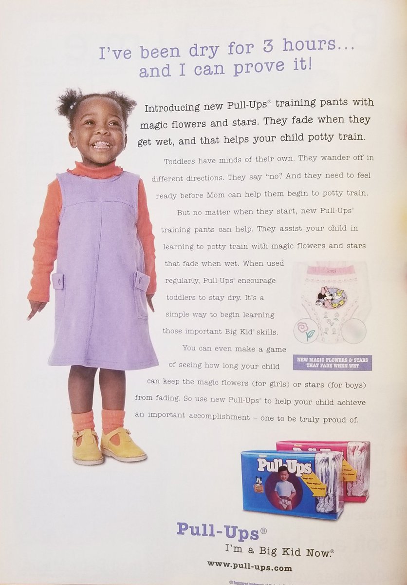 Diaper Facts on X: When pull-ups first used fade when wet inks, they used  flowers on the girls' diapers, and stars on the boys'. #diaperhistory #abdl   / X