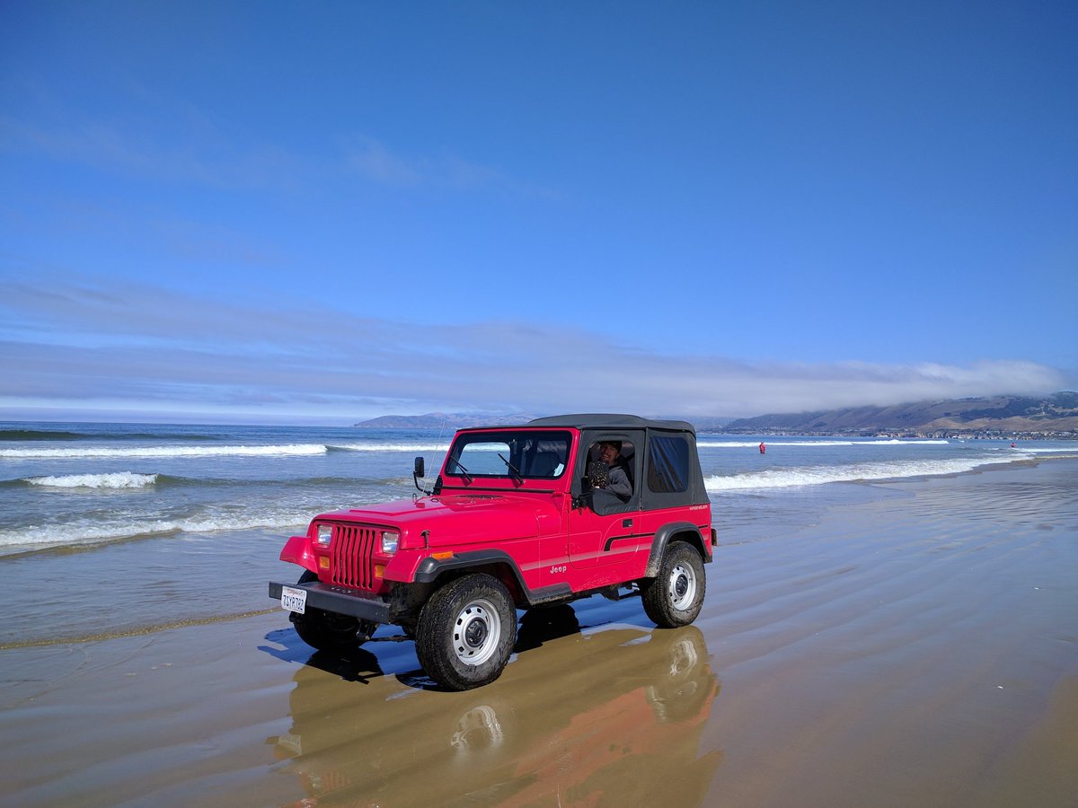 notamallcrawler's tweet photo. Meet Dr Grant! Our 1992 #Jeep #Wrangler #YJ! All stock from 92!! Stay tuned for upgrades! #biggertires #higherlift #upgradesfordays #projectjeep #staytuned #histimetoshine #wheeling #jeeping #offroading #bytheocean #ocean #sanddunes https://t.co/UeSLOhh48m