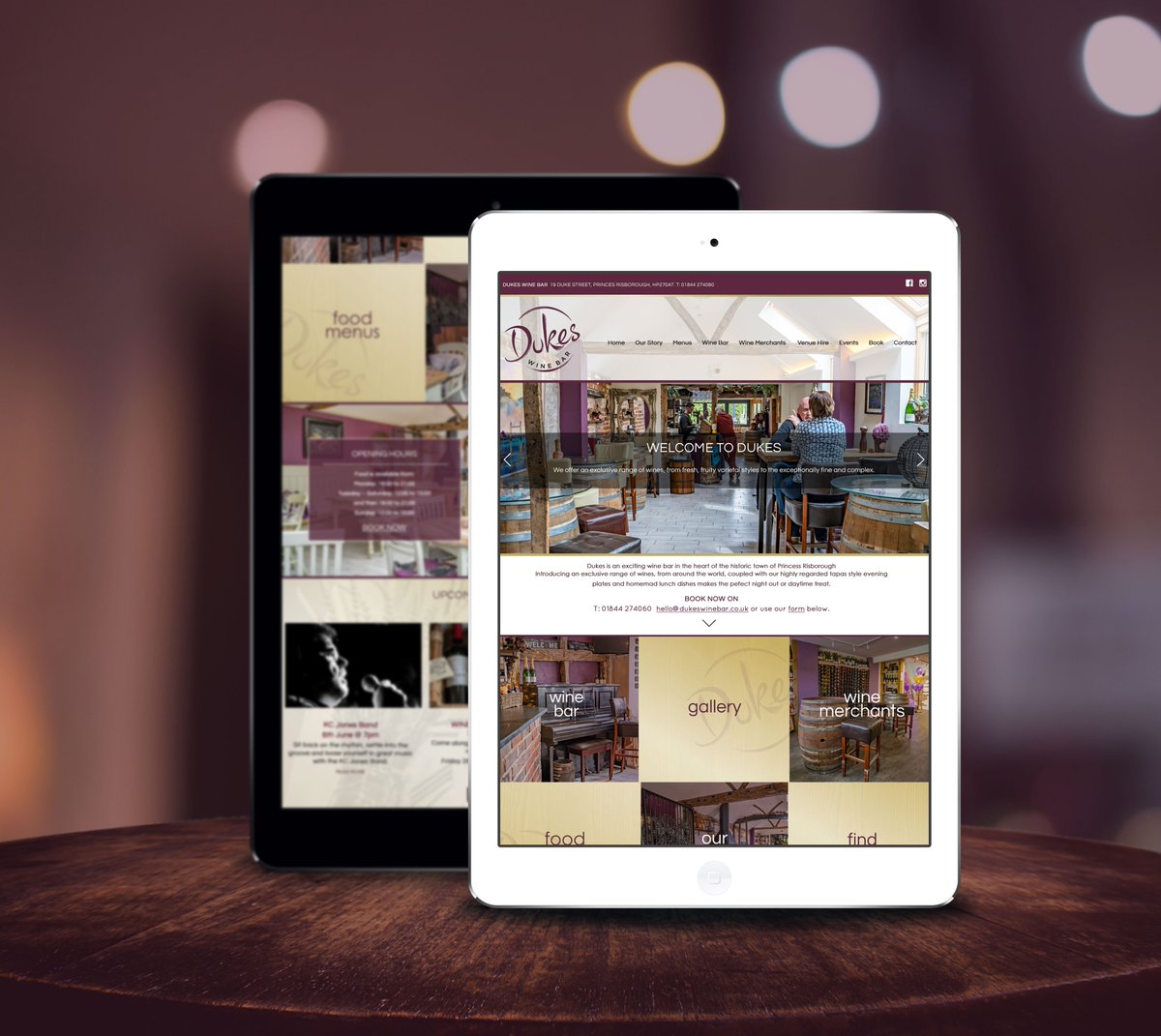 Another local business website we have redesigned, this is for the beautiful wine bar in #PrincesRisborough A great place to catch up with friends and family, now featuring a merchant wine shop as well with lot's of gifts on offer. #dukeswinebar