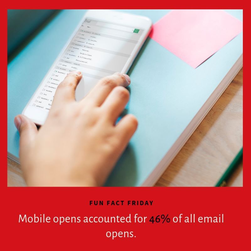 NexusDirect's tweet photo. Are you participating in e-mail marketing?

According to Hubspot, mobile opens accounted for 46 percent of all email opens. Make sure you're reaching your potential donors: https://t.co/QH0rtsDJG7

#EmailMarketing #EmailAdvertising #NexusDirect https://t.co/T1Wnl5qqrB