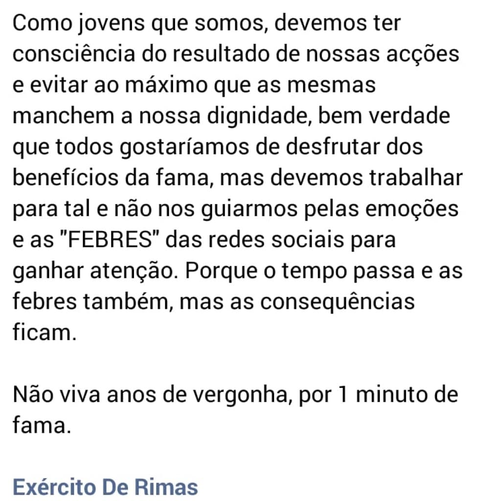 exrimas's tweet photo. Deixe a sua opinião nos comentários.

E se ainda não tiveste a oportunidade de ouvir o som, não perca tempo e visita agora a nossa conta do soundcloud. Link disponível no perfil. 
#ExR ✨
#ExércitoDeRimas 🎙
#KalibreMilitar 💿
#ExR2019 🎶
#G1ÉoBlock 🔥 https://t.co/5FiYr8uuQA