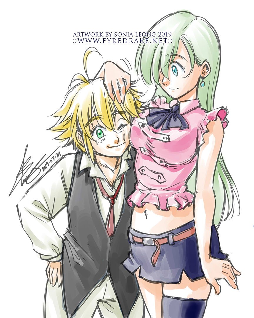 Bære klon Had Sonia Leong: 7-9 July LFCC comic zone table 34 on X: "It's #FanArtFriday:  Meliodas and Elizabeth from Seven Deadly Sins! A bespoke digital sketch  Patreon reward #sevendeadlysins #meliodas #meliodasxelizabeth  #sevendeadlysinselizabeth #anime #manga #