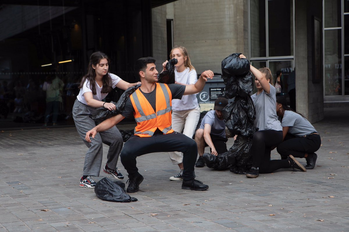 EmilyEssery's tweet photo. Had the absolute pleasure of directing this brilliant bunch for @NationalTheatre #Space2Create led by the talented chaps @BrunskillGrimes Shoutout to @ellaDirects @Han_Coxy @poojasitpura for a fab week of puppetry, devising and solid scheduling ๐ #CreativeLearning #Workshop https://t.co/FdNjHQjFXB