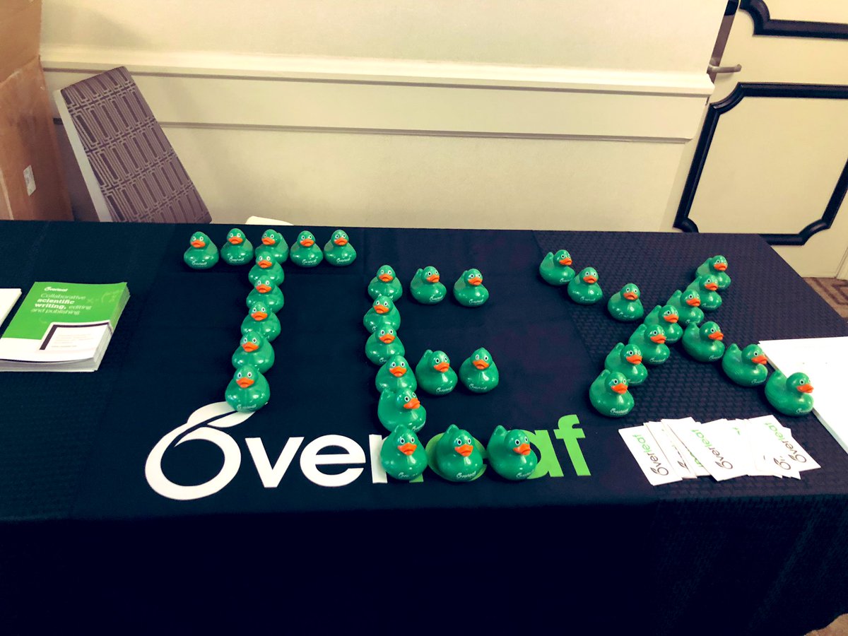 The letter shape was better tuned during the lunch break! #overleaf #TUG2019PaloAlto