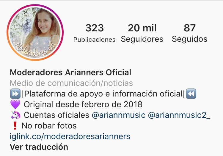 AriannMods's tweet photo. Ayer @instagram nos suspendió nuestra cuenta. Justo el día anterior habíamos llegado a los 20.000 seguidores, fruto de un esfuerzo diario durante más de un año y medio apoyando a @AriannMusic Somos su club oficial y nos hemos quedado sin nuestra red principal de comunicación(1/3) https://t.co/upGd7S411h