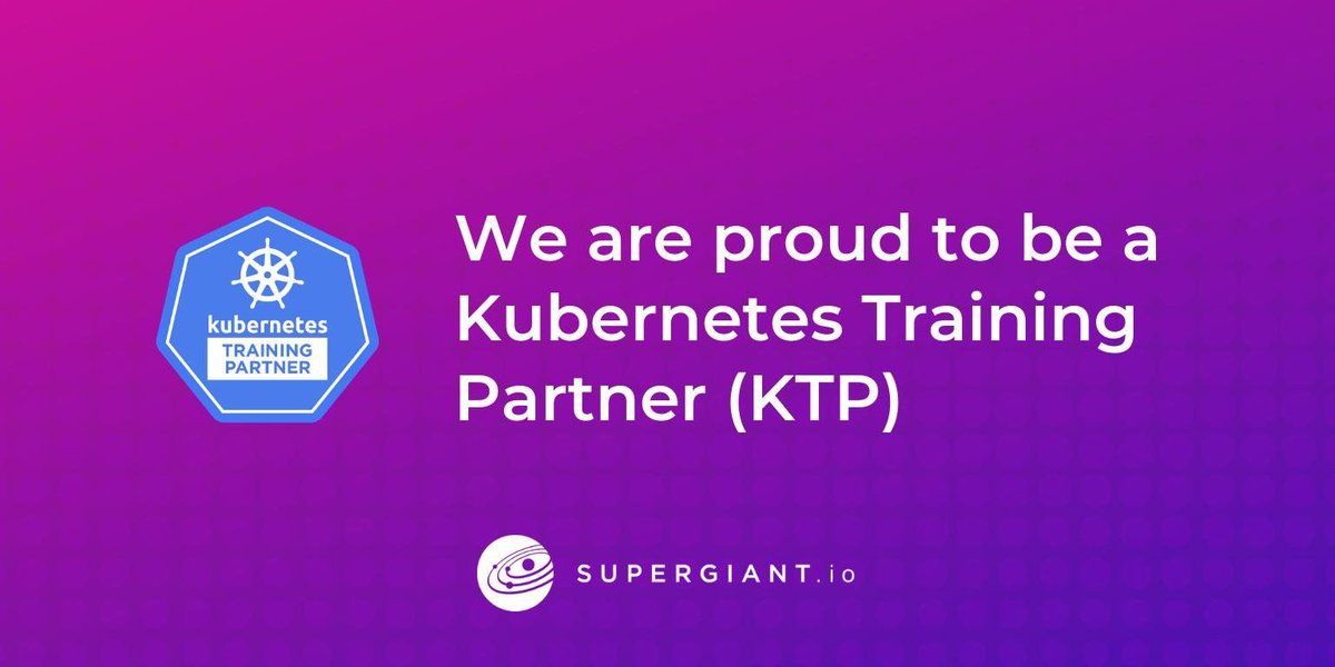 supergiantio's tweet photo. We are proud to be an official Kubernetes Training Partner (KTP) of @cncf 👏To learn more about our training courses visit our website: https://t.co/oqCEOjbvp7 https://t.co/Erqj1XNeyc