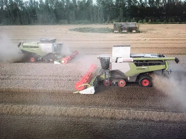 CLAAS_Eastern's tweet photo. #new_LEXION with older sister. #True_Revolution starts at the heart ❣. Save the date for a #CLAAS_EASTERN Display 19th, 20th 21st and 22nd August 2019 https://t.co/er8eMm5Lc2