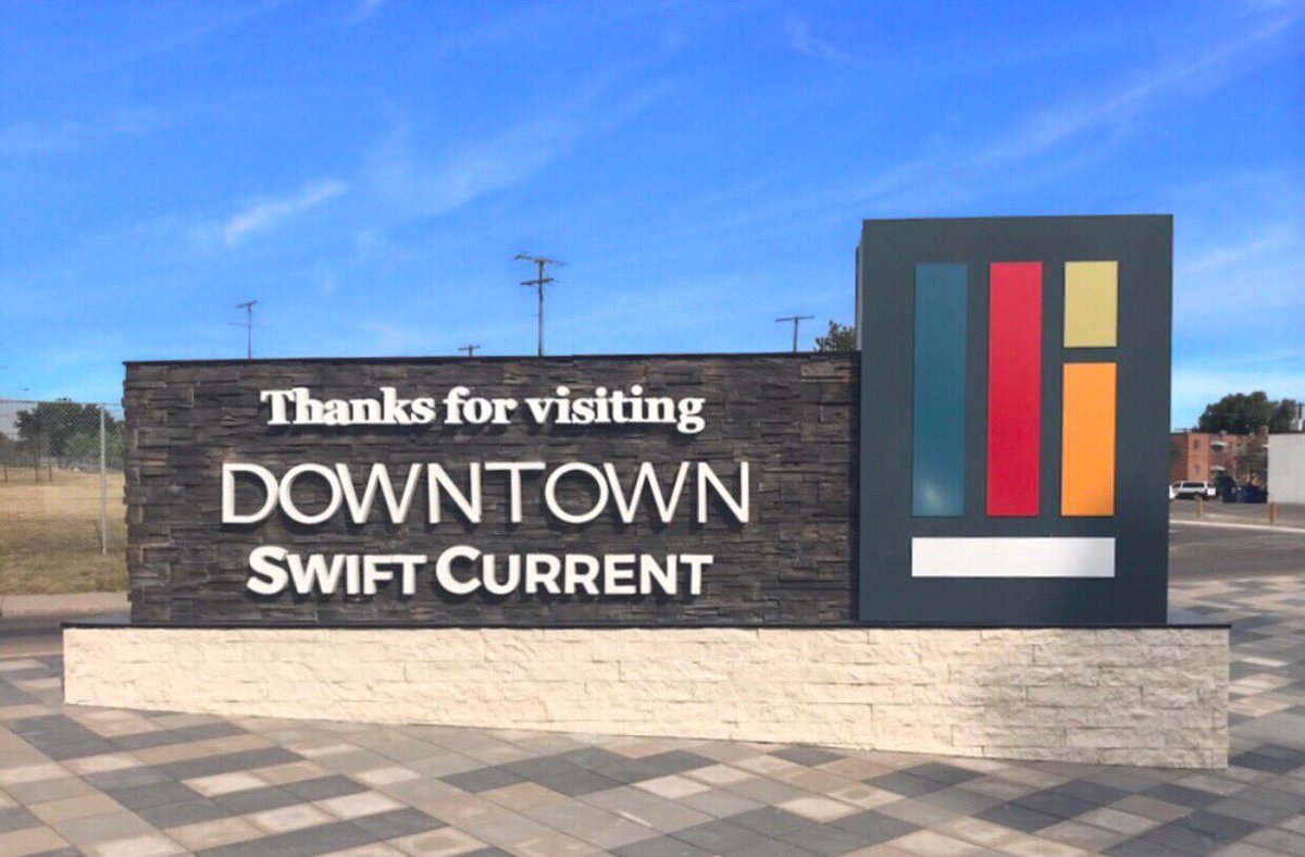 AllBriteSigns's tweet photo. Swift Current we hope you like your new DownTown sign...record turn around time for our team to have this one up &amp; running for the Western Canada Summer Games, that starts today! #allbritesigns #saskproud #westerncanadasummergames https://t.co/19XNcFbh3S