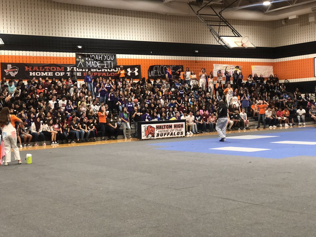Our former Mustangs are excited for Freshman Orientation at Haltom High School! #HaltomFamily #NOMSPride
