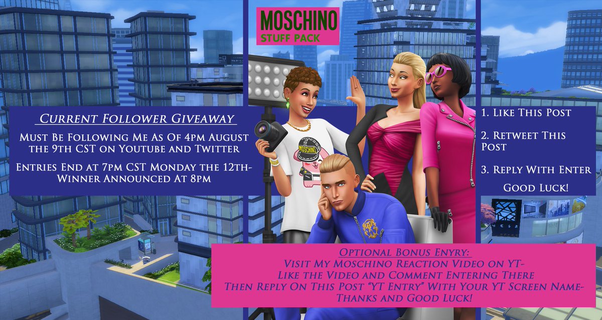 JasonSterlingRM's tweet photo. FREE FASHION! As Usual With a New Pack It's Giveaway Time and As Usual This First Giveaway is Reserved For My Current Followers. Please See the Photo Below for Details. Thanks and Good Luck! And (Just In Case😜) Myshuno's Fashion District IS NOT Included in This "Stuff Pack" LOL https://t.co/lX9LZu76Gb