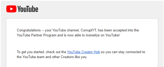 So this is just unreal! I never thought that this would ever happen! I am now a YouTube Partner! This is truly amazing and one incredible ride its been so far. THANK YOU guys for the support you guys are doing on my channel! Lets keep it going!! 🎉🎉🥳🥳