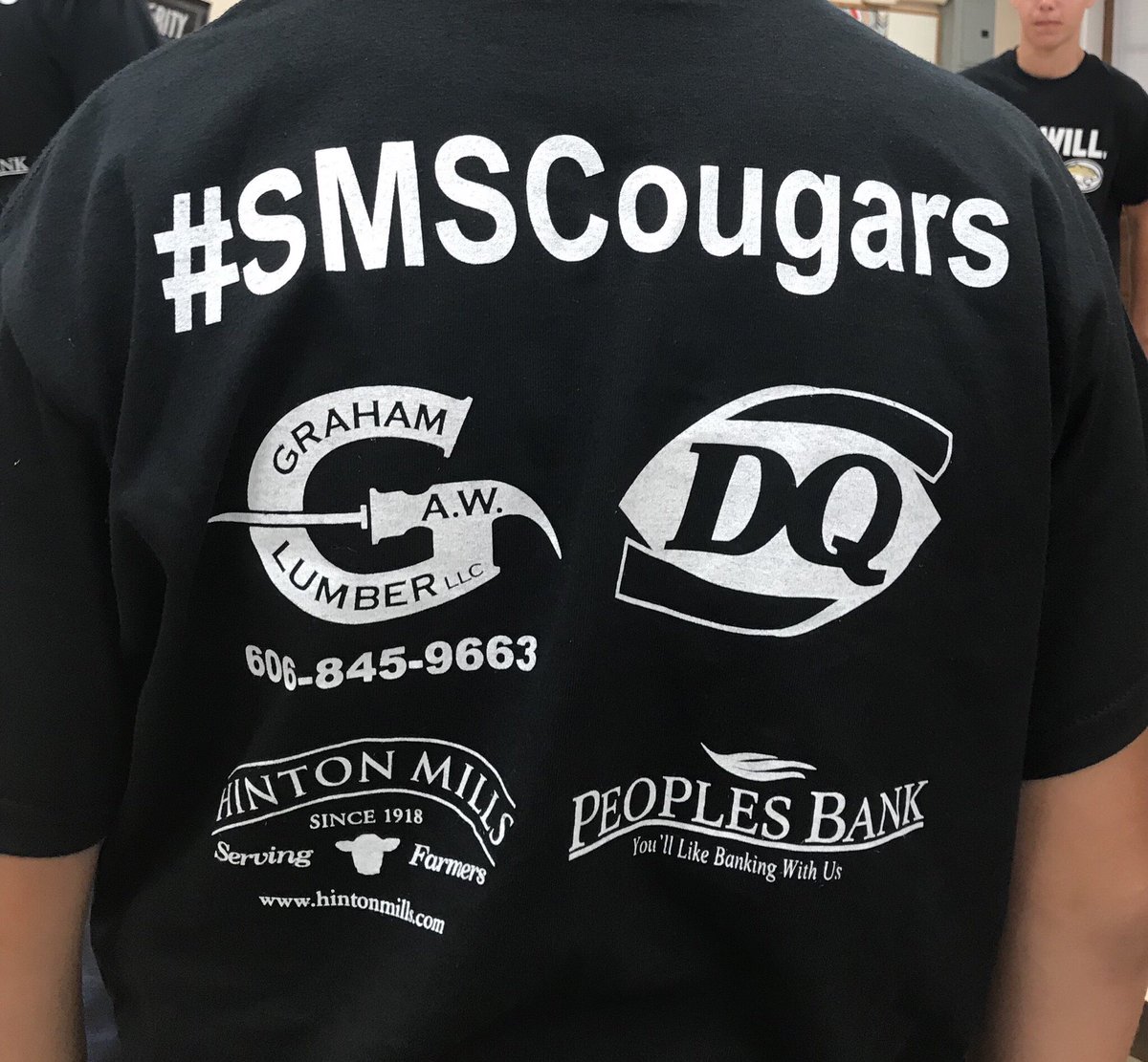 JAGkentucky's tweet photo. Fleming County businesses: @HintonMills , @DairyQueen , AW Graham Lumber, and People’s Bank bought EVERY student at Simons Middle School a Can Will Must t-shirt.  A big shout out to those businesses! Thank you!
#SimonsMS #canwillmust #thejagadvantage https://t.co/p4nfI2d70j