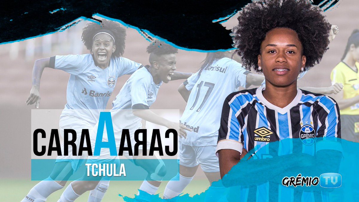 gremiotv's tweet photo. “Ela é boa e faz a gente rir e já jogou na Granja Comary... Ela é a Tchula, Tchula, Tchula!” 🎵

Nossa entrevistada de hoje do Cara a Cara tá com tanta moral que tem até música! Confira o bate-papo com a volante Tchula, das #GuriasGremistas! 🇪🇪🙋🏽‍♀️💪🏾 

https://t.co/1GK3Vklz5K https://t.co/uT2T2wRKkr