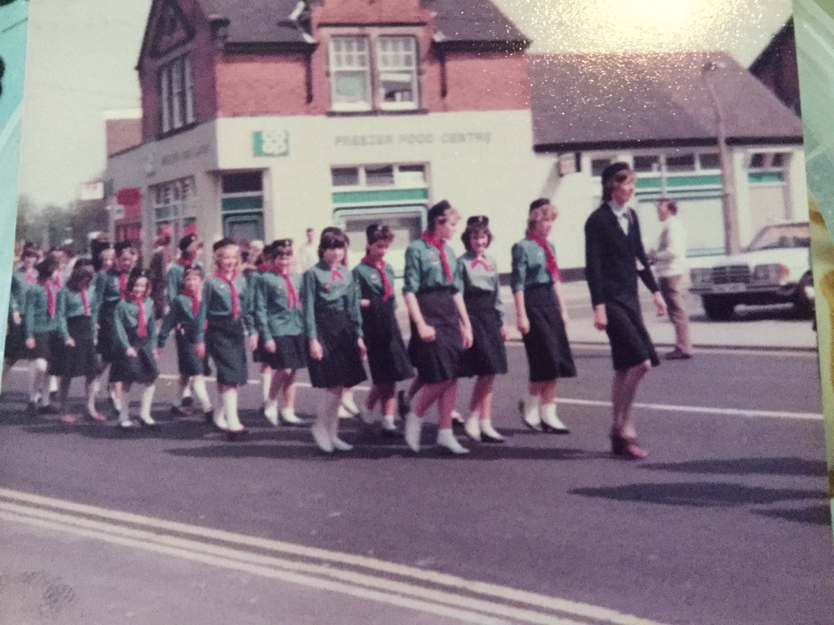 jude_gurd's tweet photo. @Lucy_Worsley Does this one ring any bells....similar vintage c1983/84, ....Philippa leading us in a reasonable impression of parading near Tudor Sq https://t.co/vC1j4Eugq1