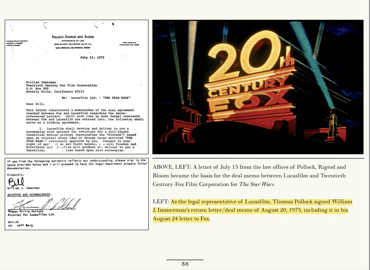 Star Wars MythbustersRalph McQuarrie’s artwork sold 20th Century Fox on  #StarWars1. The Fox deal memo for Star Wars was signed on Aug 20, 1973.2. McQuarrie & Colin Cantwell were hired Nov 1974, to design what was scripted & help LFL formulate a budget based on those designs. – bei  Lucasfilm Ltd