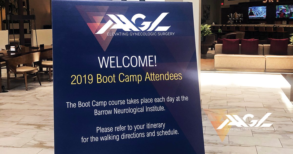 AAGL's tweet photo. Day One of AAGL's 2019 packed Fellows Surgical Boot Camp is off to a great start! Stay cool everyone! @fmigs1 @aaglmigs @jmig #fmigsbootcamp #aagl @SurgeryU https://t.co/kiAJRIty6Y